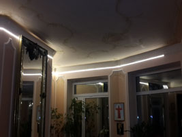 подсветка потолка LED лентой