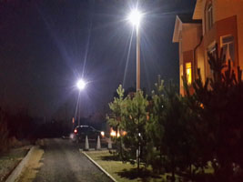 освещение улицы светодиодными прожекторами